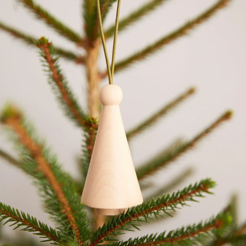 5mm Paper Anhänger 'Hölzerner Weihnachtsbaum Nr.1'