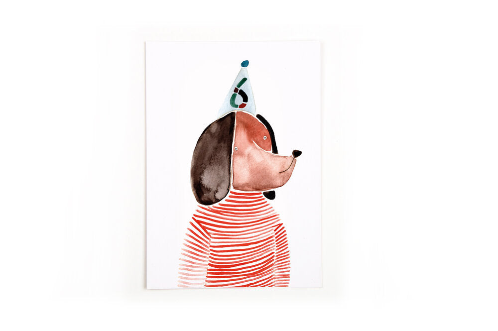 Postkarte '6' Gretas Schwester