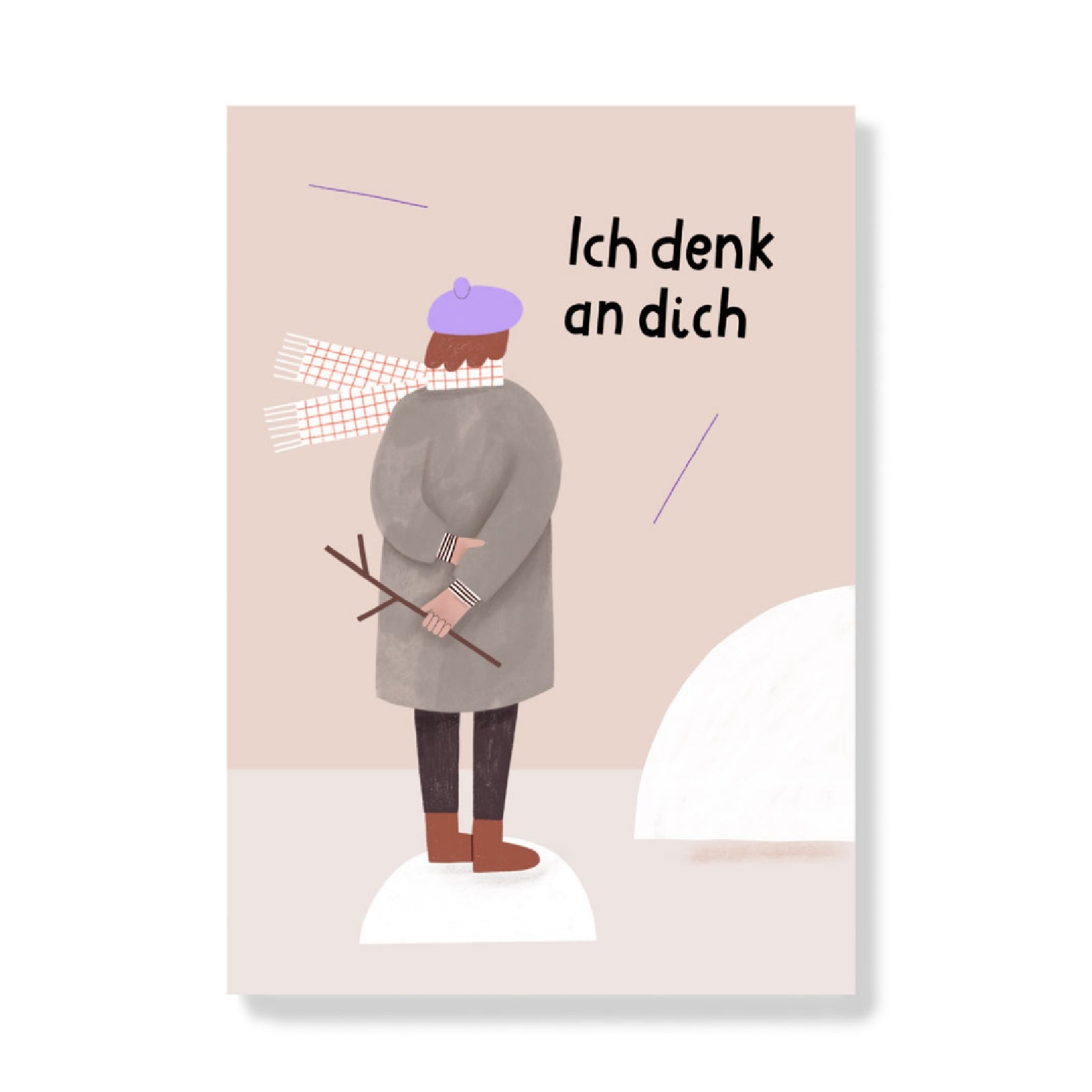 Postkarte 'Ich denk an dich' Anna Katharina Jansen