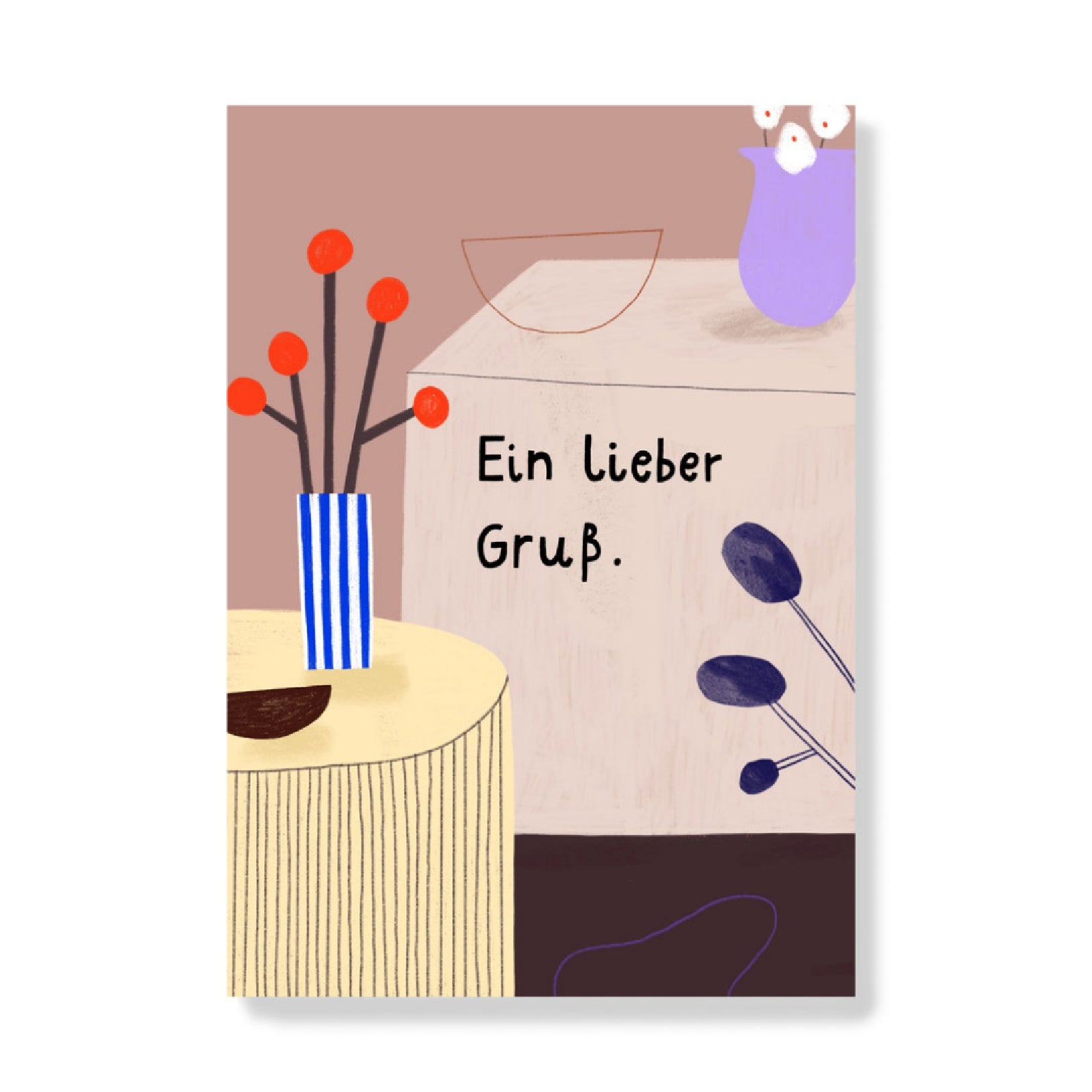 Postkarte 'Ein lieber Gruß' Anna Katharina Jansen