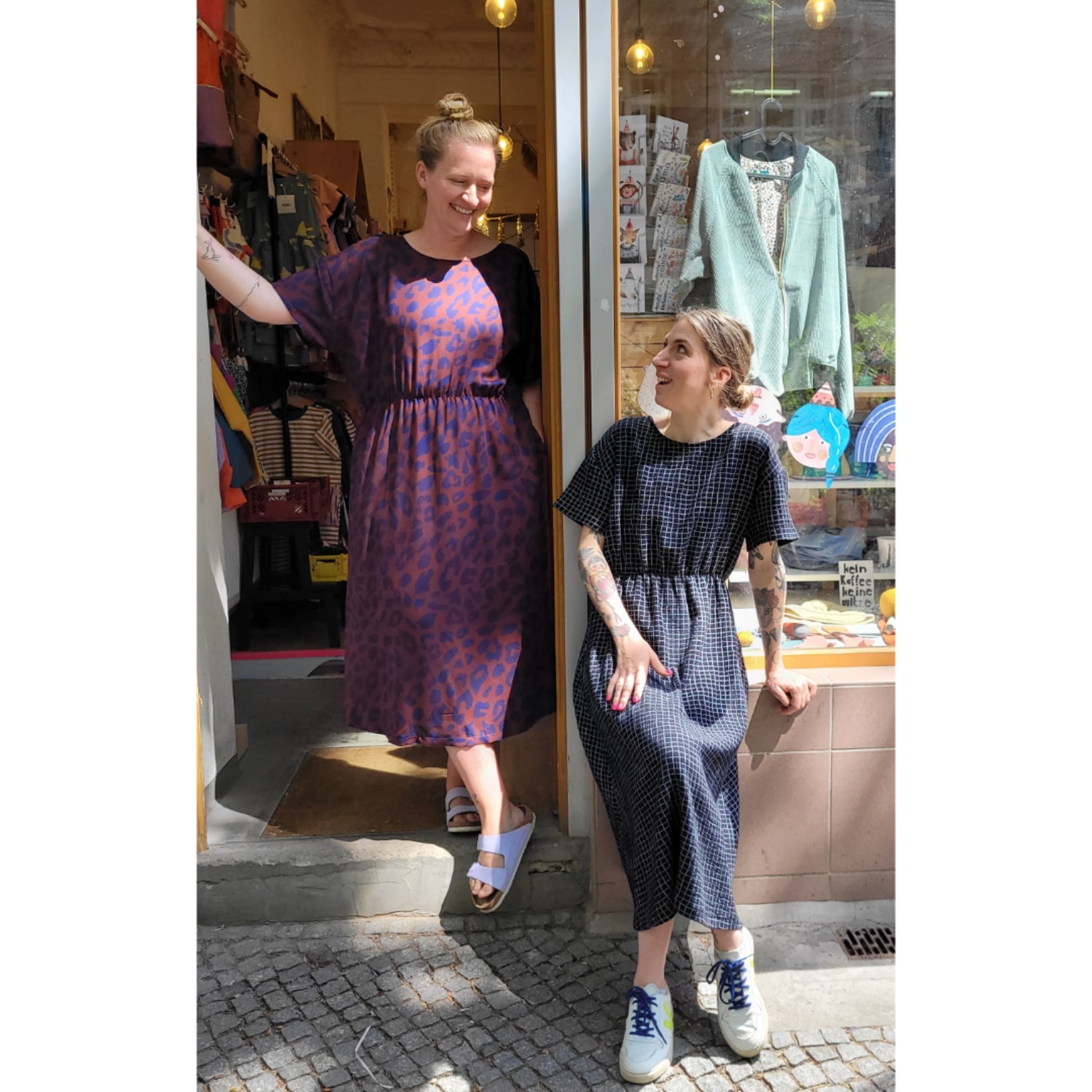 MidiKleid aus Viskosetwill Urban Leo