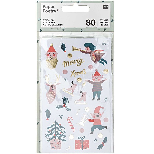 PAPER POETRY Sticker 'Jolly/Classic/Christmas'