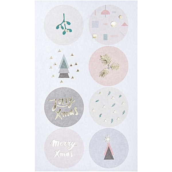 PAPER POETRY Sticker 'Jolly/Pastell/Christmas'