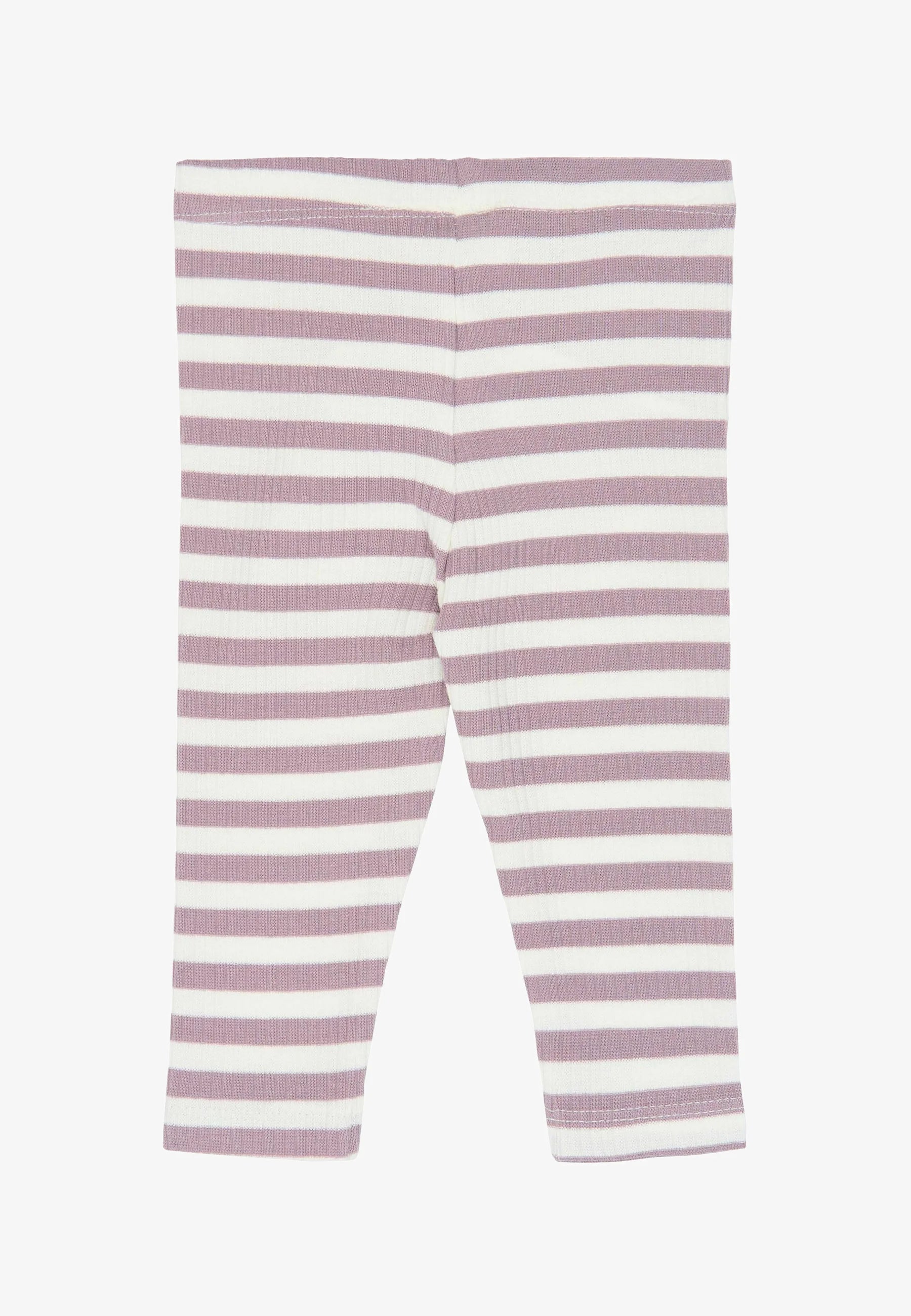 THE NEW Rib Leggings in Elderberry-Gardenia