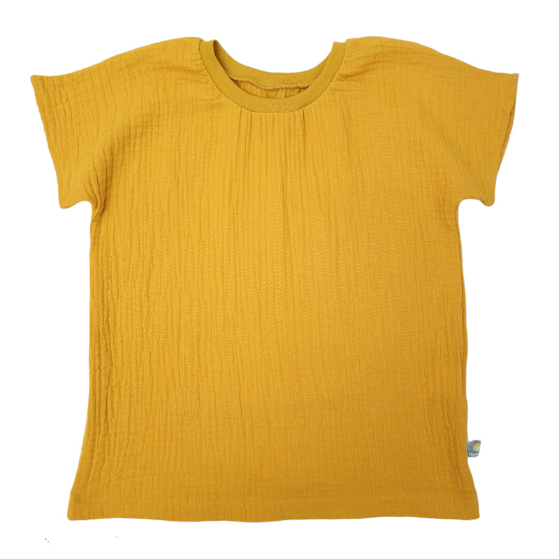 Musselinshirt 'senfgelb'