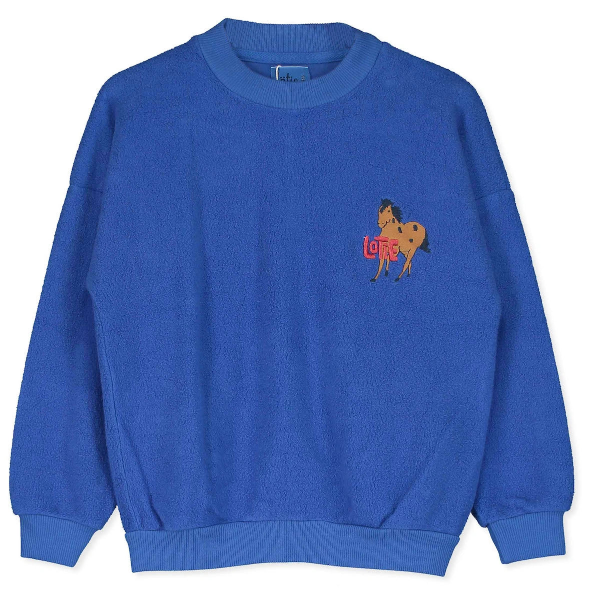 Lötiekids BLUE HORSE TEDDY SWEATSHIRT