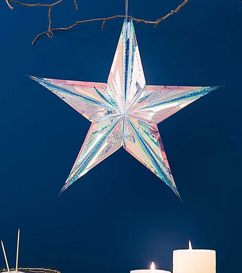 Wabenstern 40cm 'irisierend'