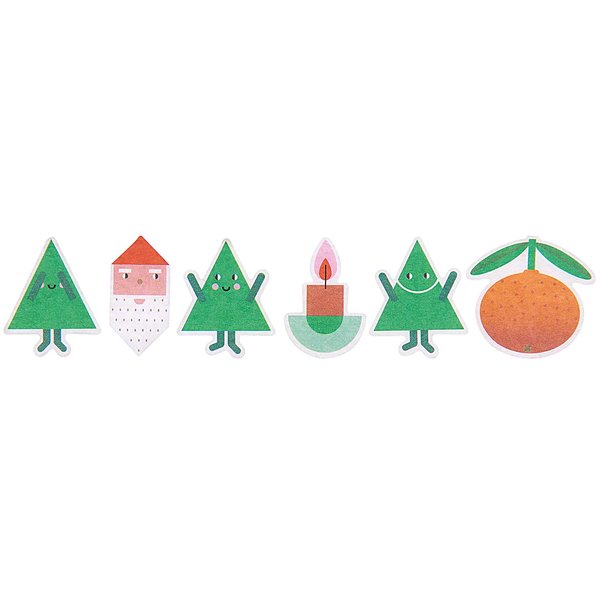 Rico Design Washi Tape Sticker 'Weihnachstfiguren'