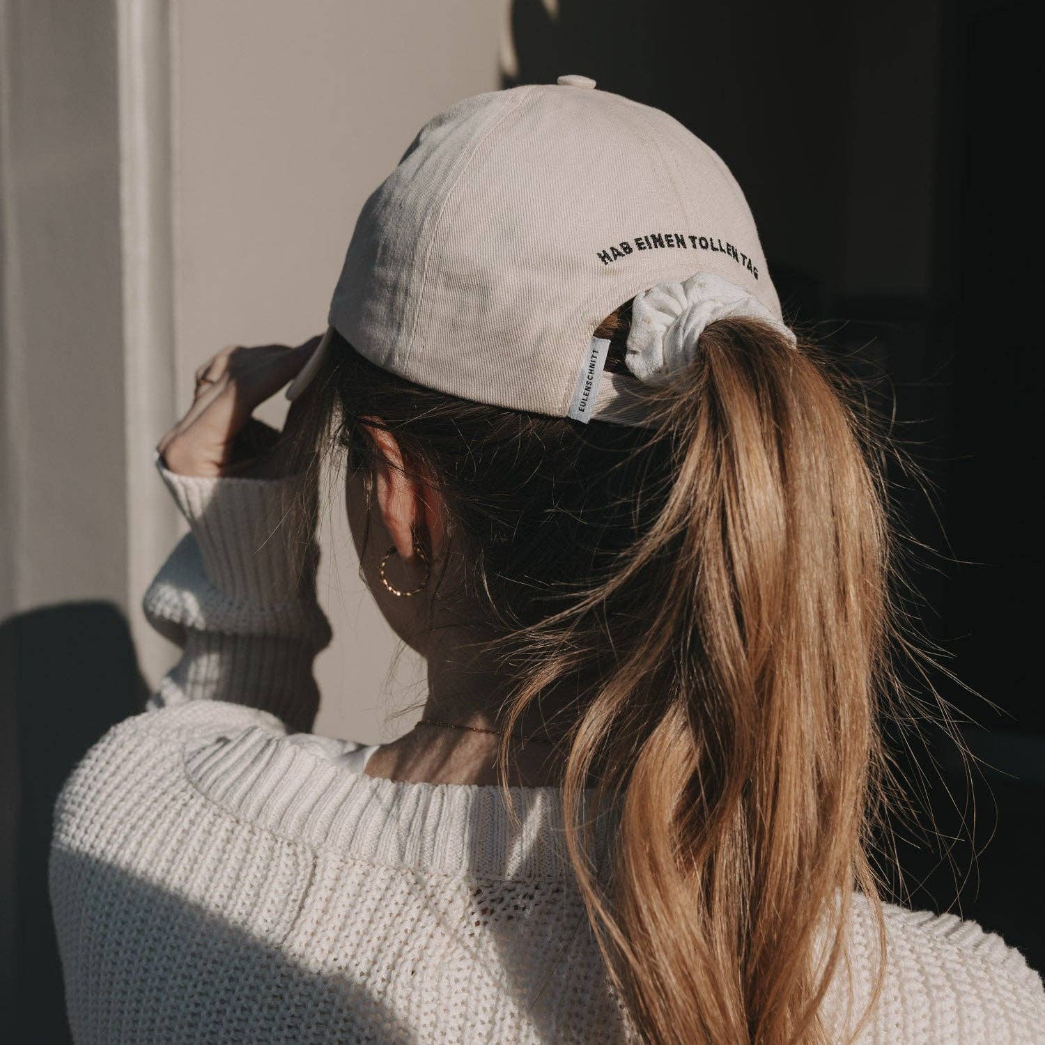 Eulenschnitt - Cap beige Herz