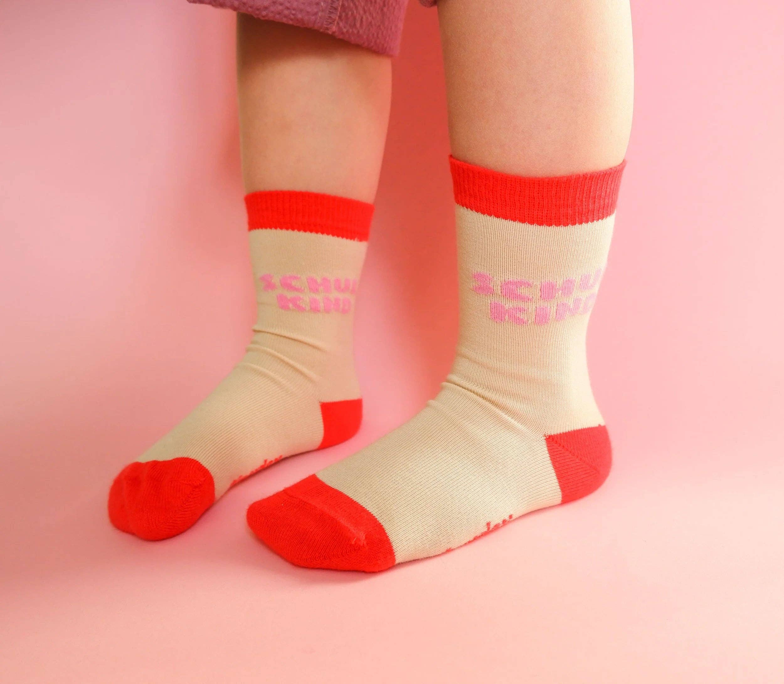 Schulkind-Socken | rosa von tinyday