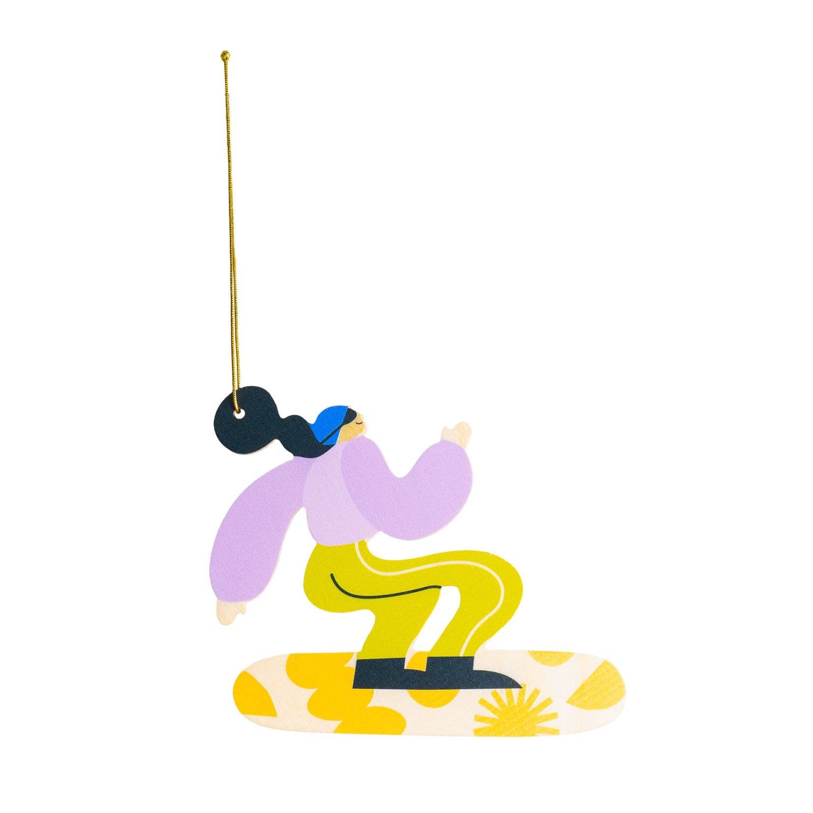 Snowboarder-Weihnachtsschmuck, Weihnachtsbaum-Hängedekoration