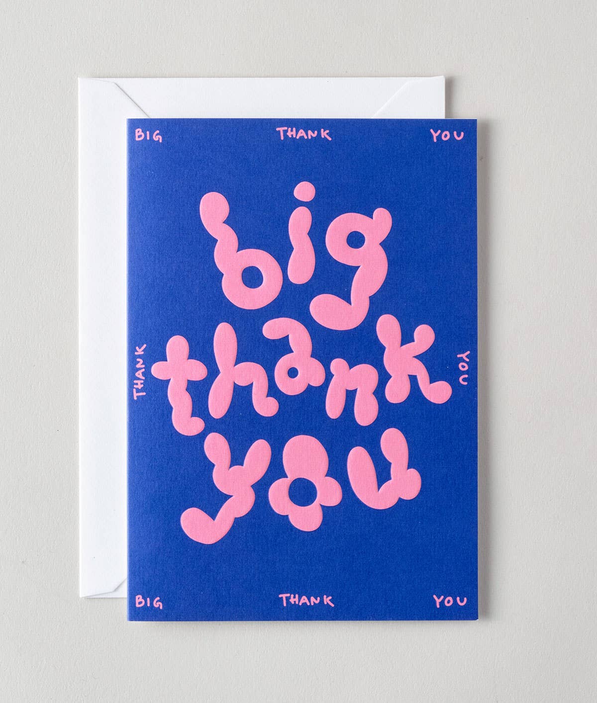 Big Thank you Grusskarte mit Prägung WRAP