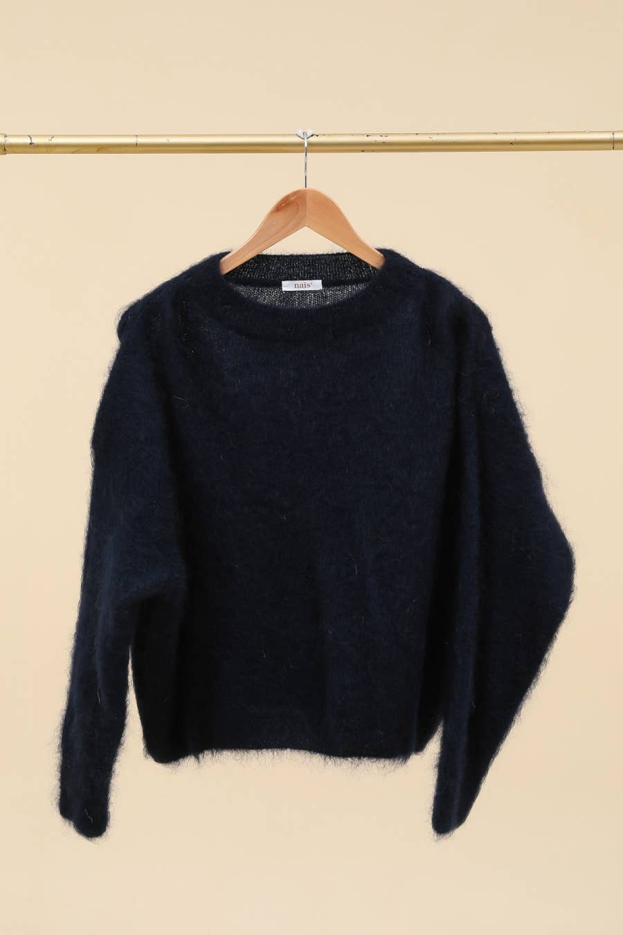Pullover aus 74 % Kid-Mohair mit Rundhalsausschnitt