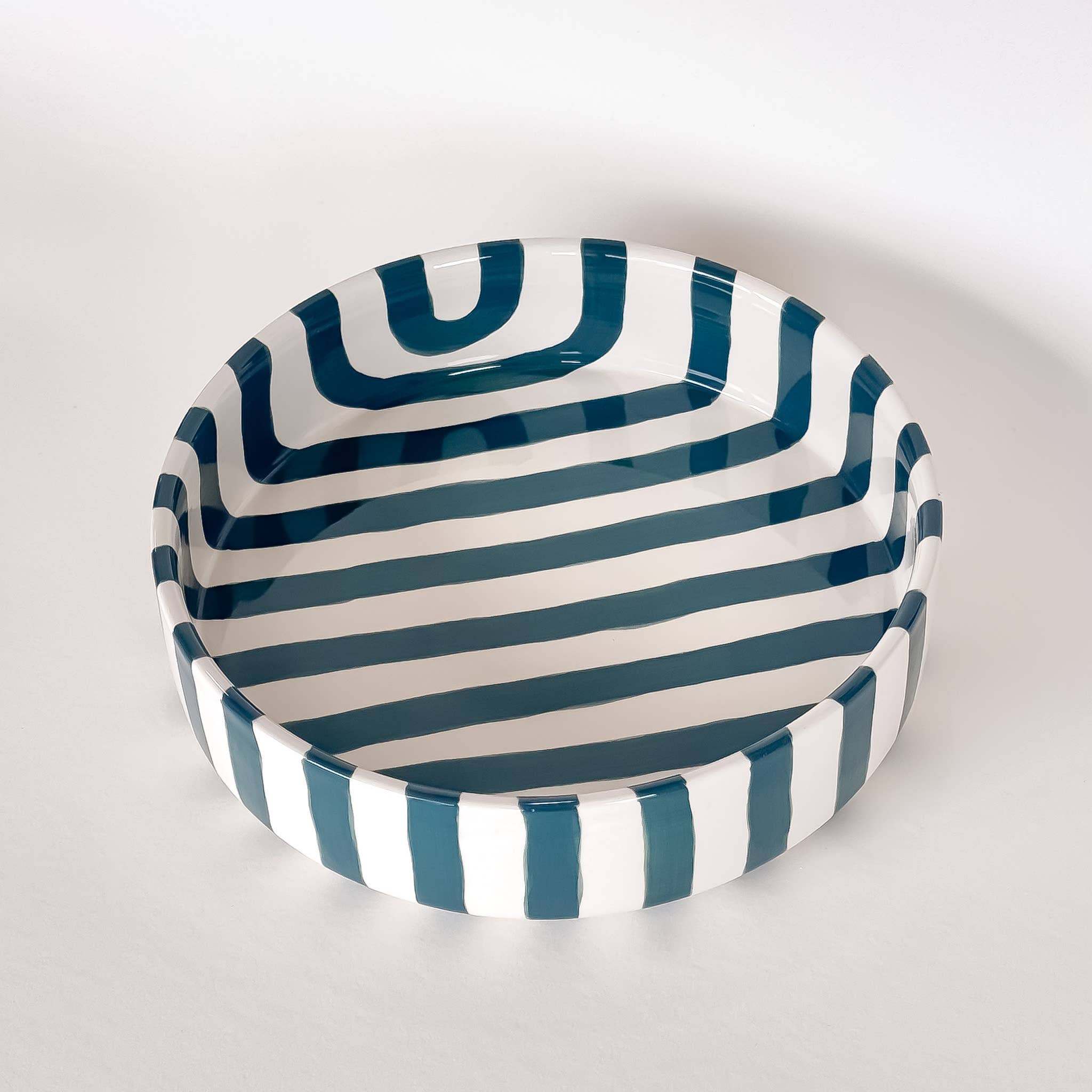 Magazin Minori Schale gross Stripes - gentle green