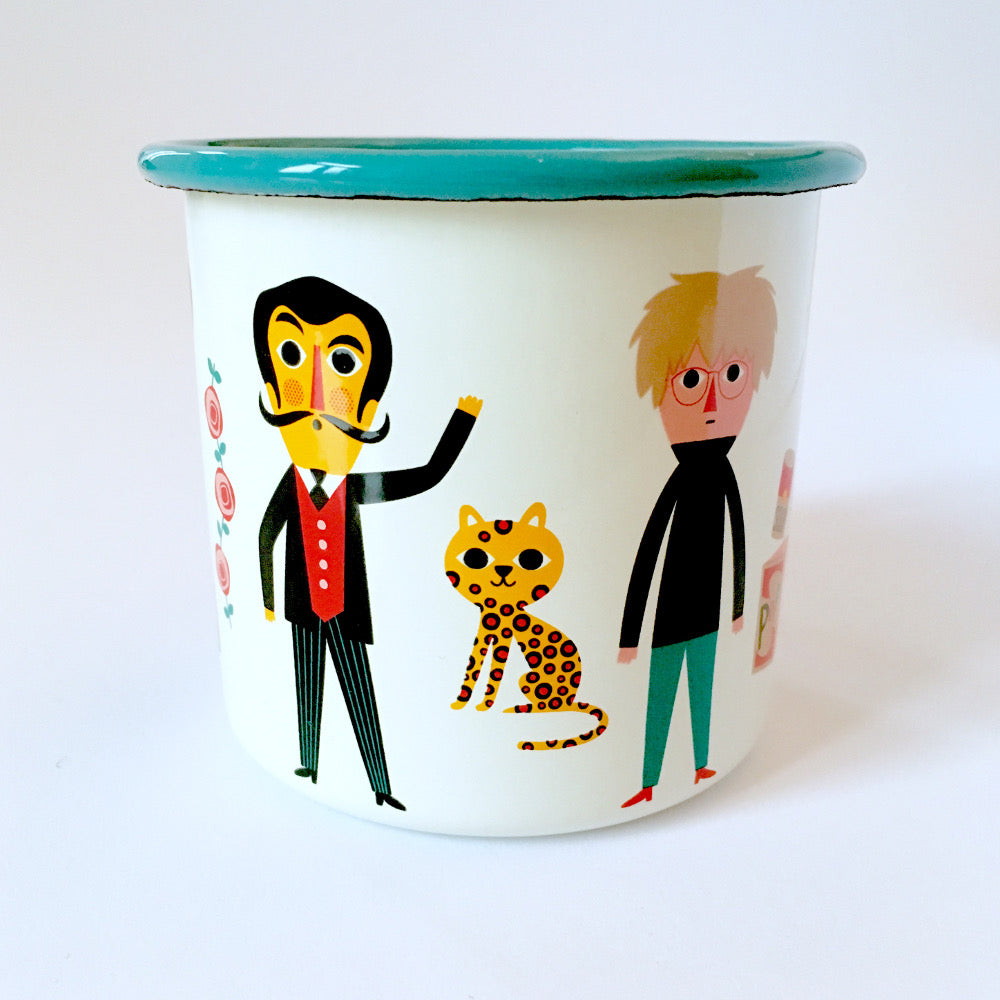 Emaille Tasse 'ARTISTS' OMMDesign