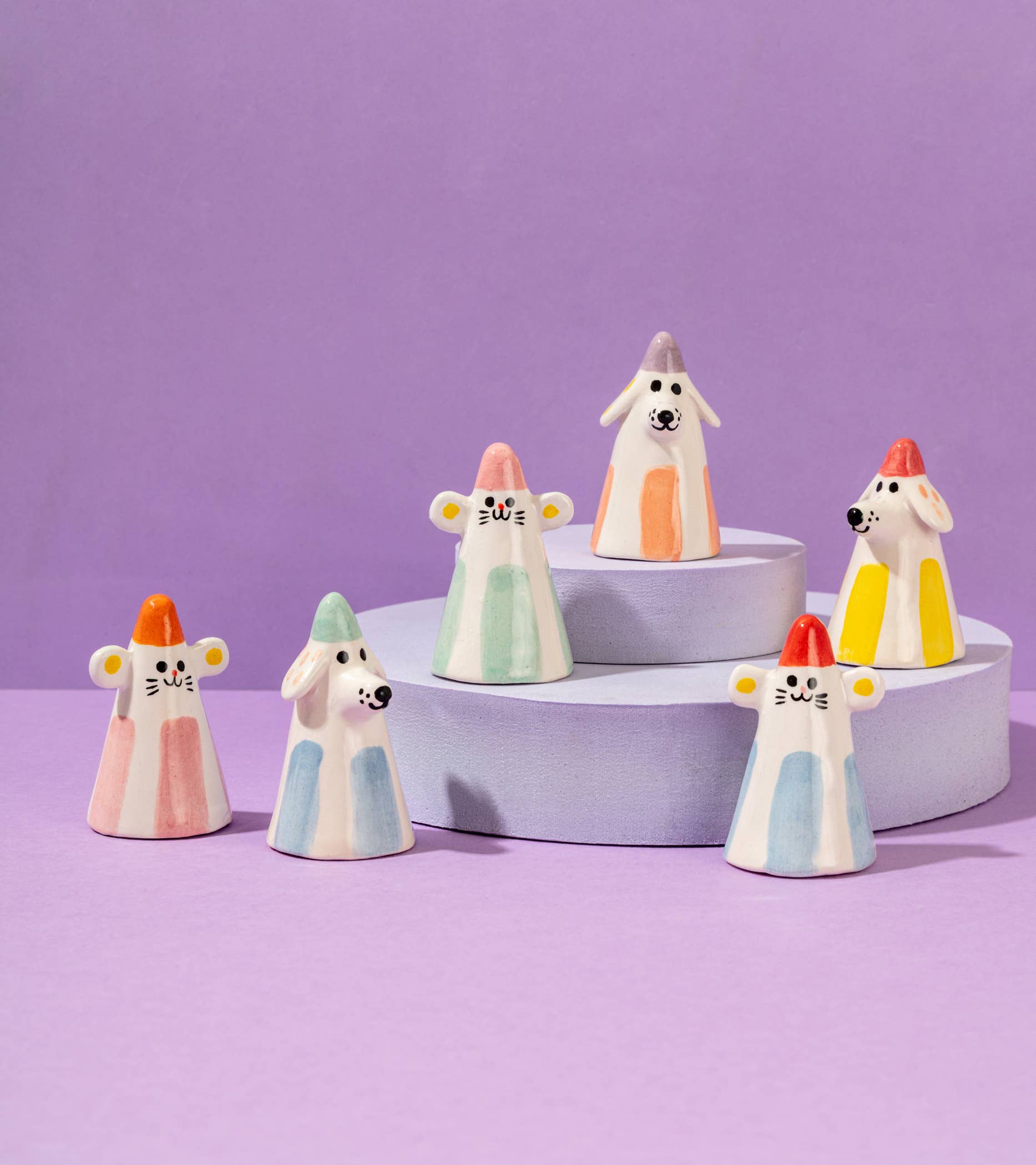 Ana Seixas Maus Blau / Kleine Schreibtischbegleiter Keramikstücke