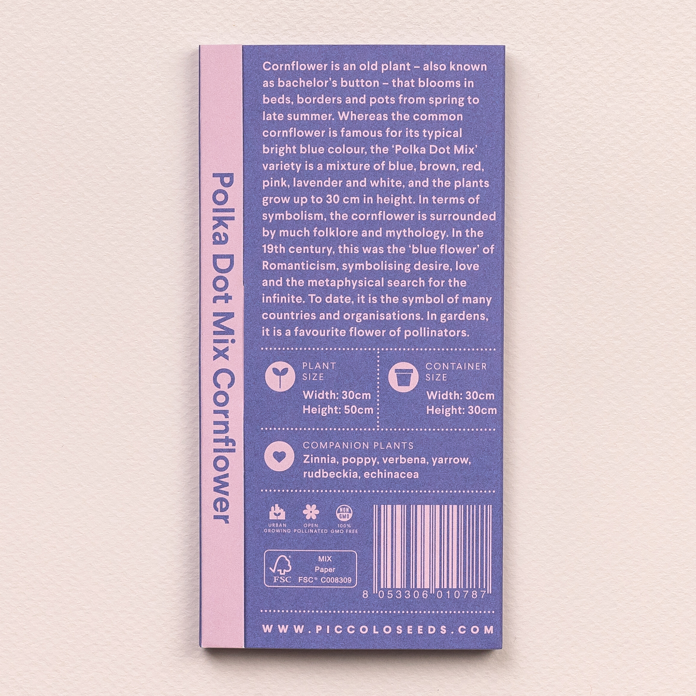 Kornblume Polka-Dot-Mischung  Piccolo Seeds