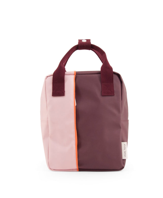 Sticky Lemon Rucksack klein 'vertical | egg plant / blossom pink'