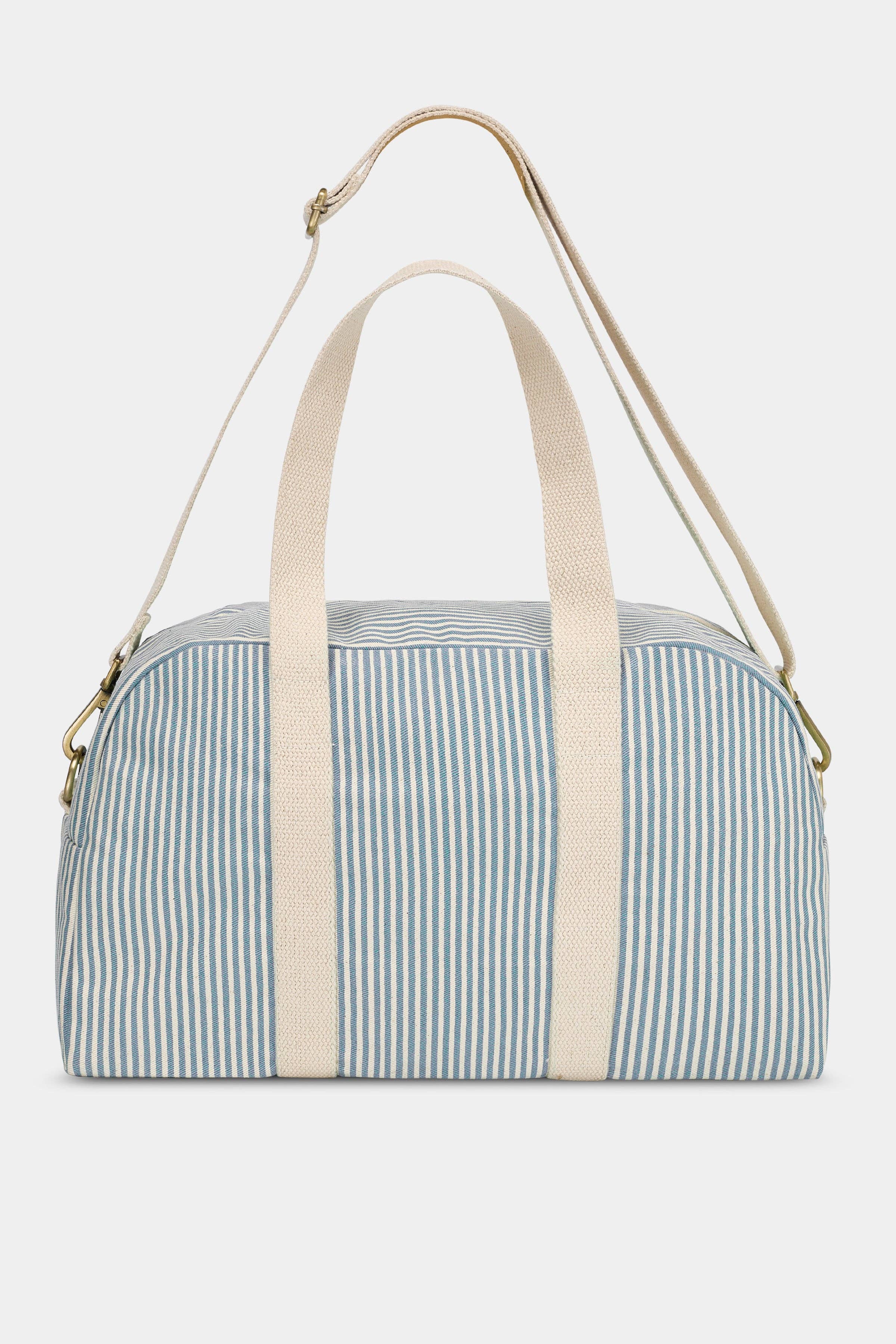 Hindbag Bowlingtasche "Charlie" blaue Streifen