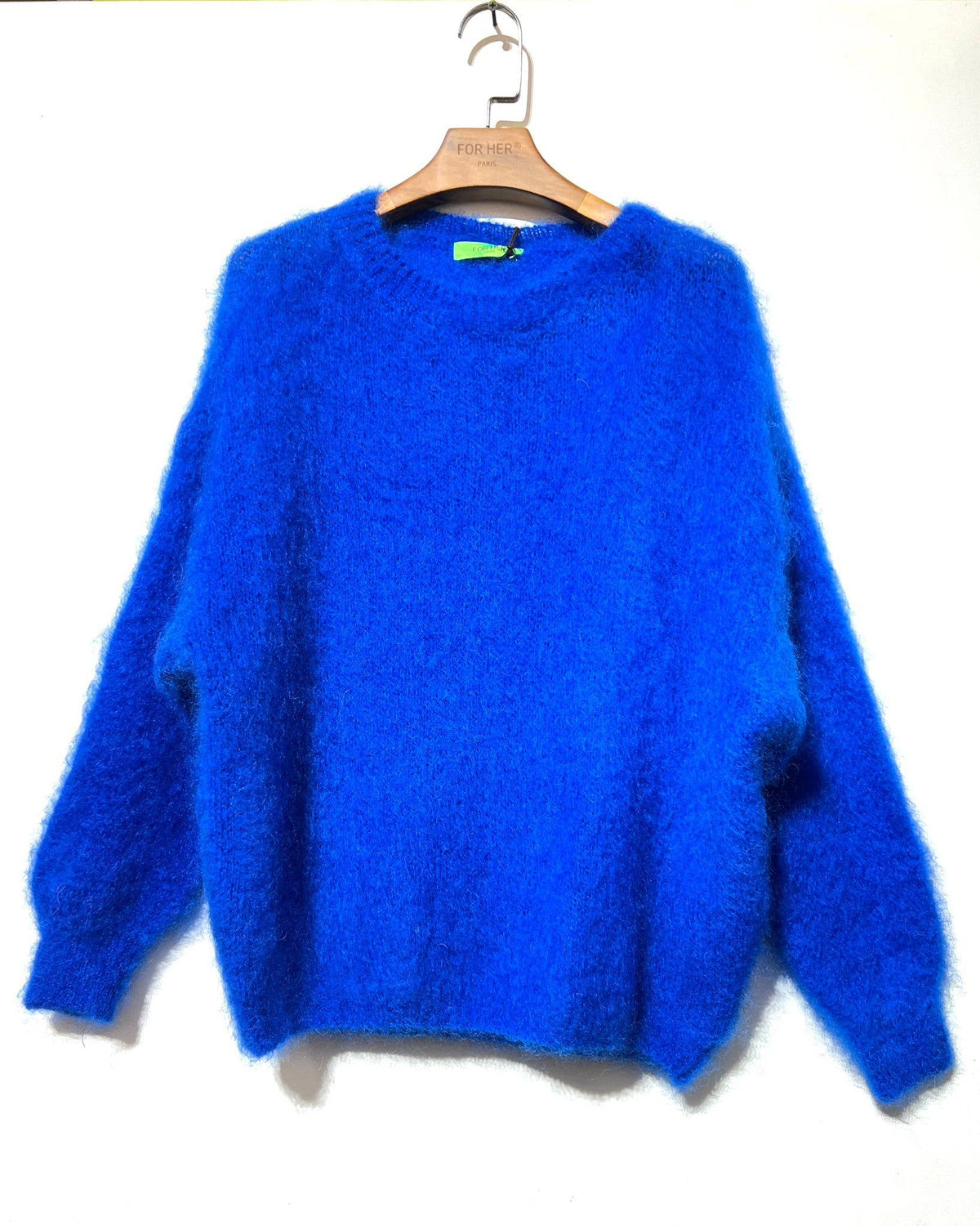 FOR HER PARIS -  80% Kidmohair Rundhals Pullover -div.Farben
