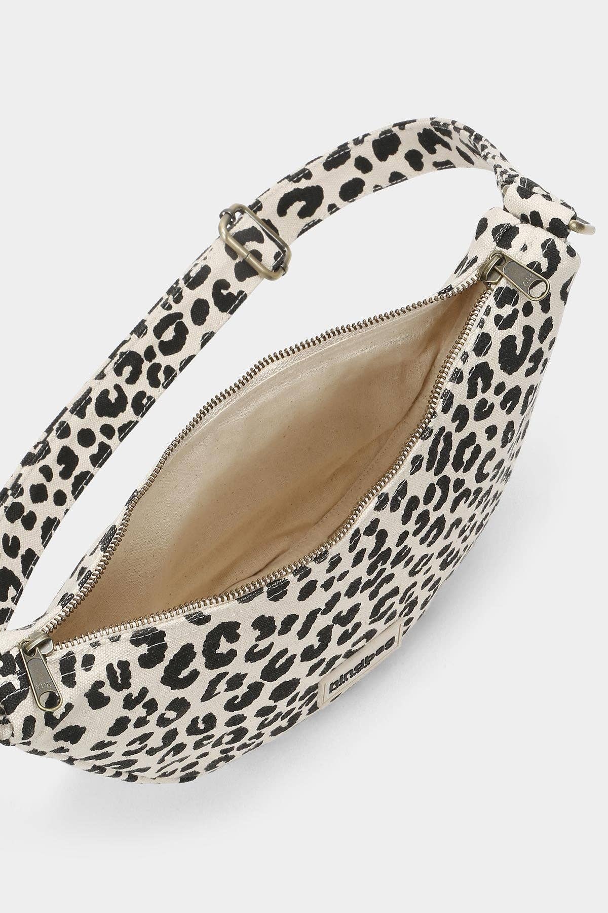 Andrea Gürteltasche Leopardenmuster Ecru
