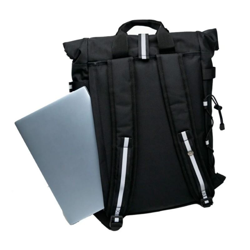 BILLYBELT Rolltop Rucksack 'schwarz'