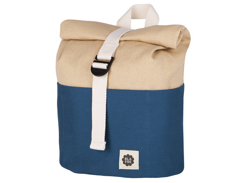 Blafre Rolltop Kinderrucksack 'Navy/Beige' (3-7 Jahre)