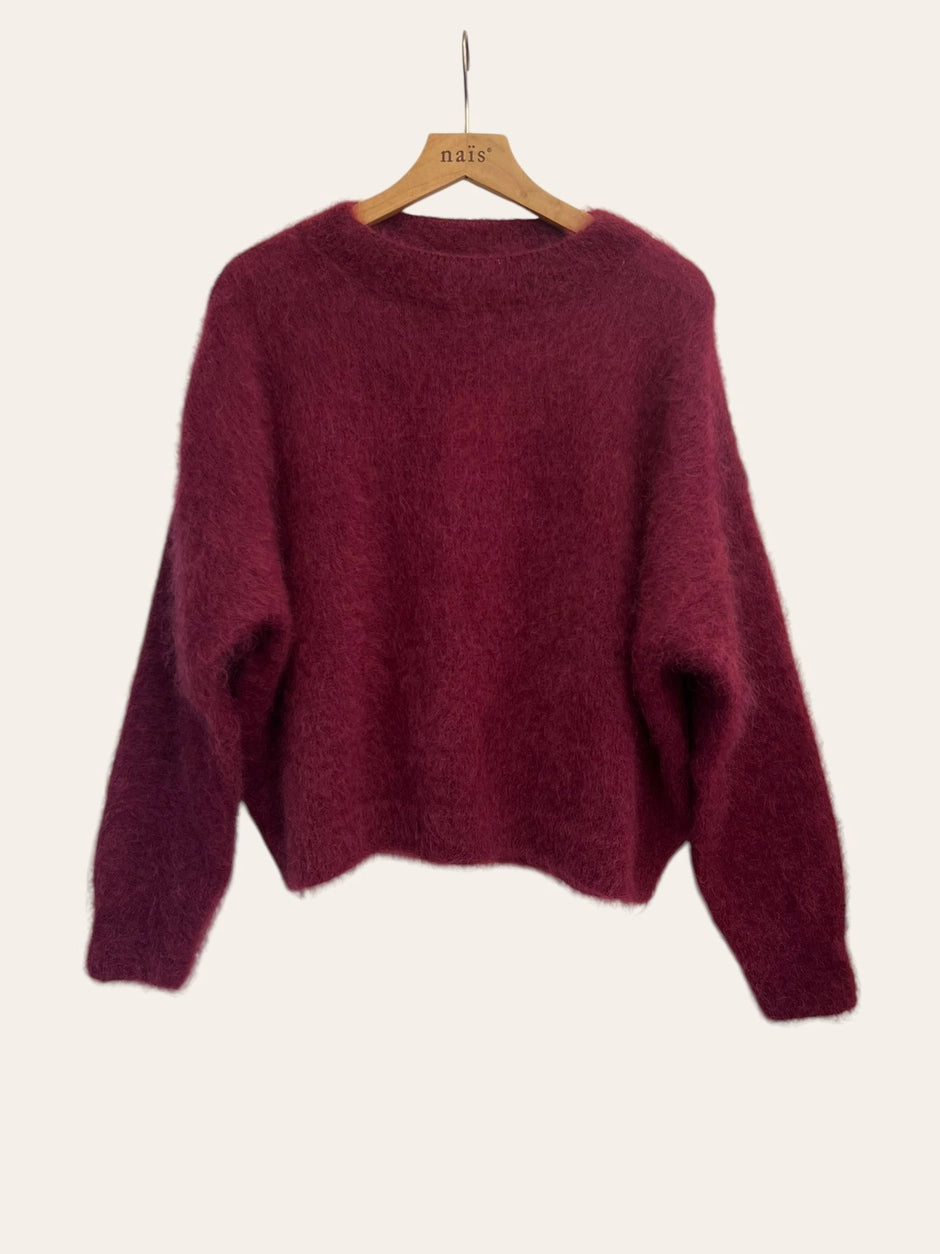 NAÏS PARIS - 74% Mohair mit Rundhalsausschnitt - verschiedene Farben
