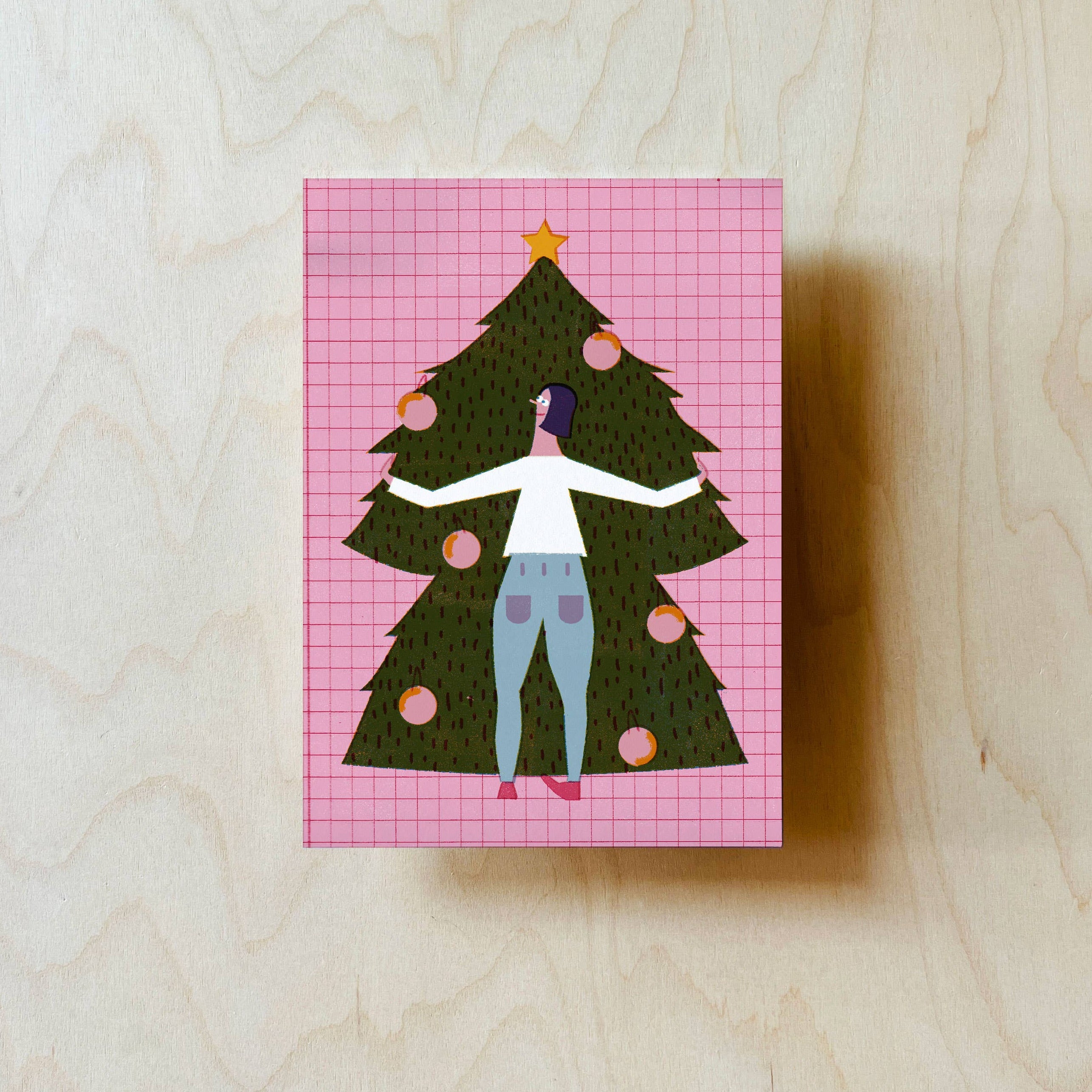 Weihnachtsbaum Postkarte