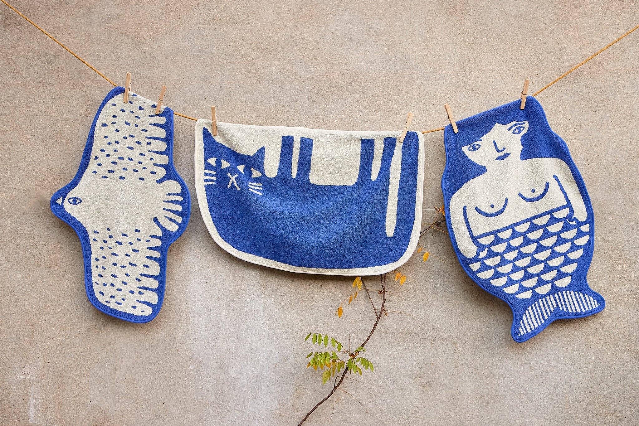 Donna Wilson Badematte 'Vogel'