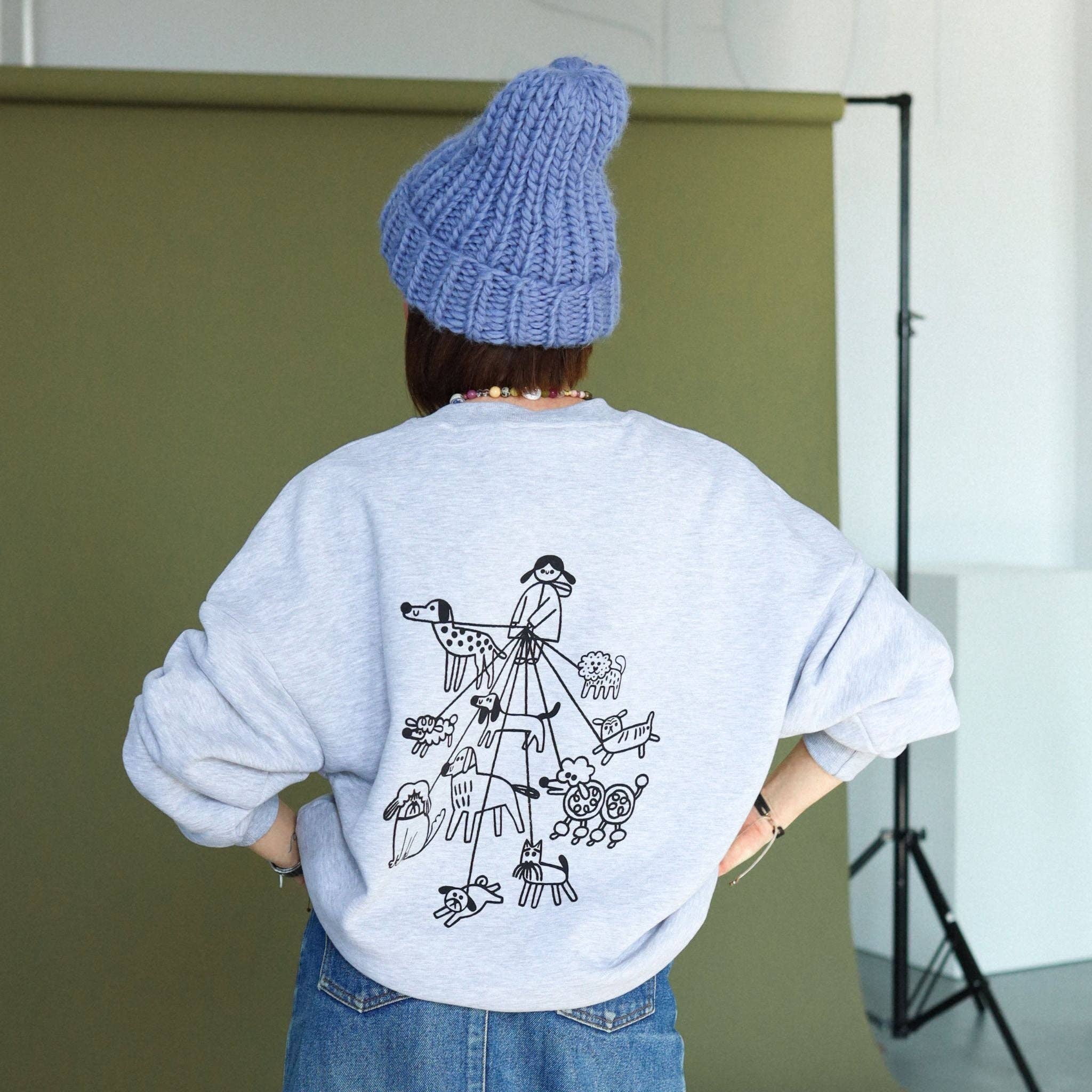 Dont grow up DOG LOVER - SWEATSHIRT - GRAU MELIERT
