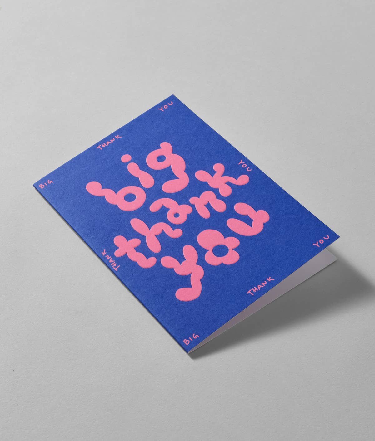 Big Thank you Grusskarte mit Prägung WRAP