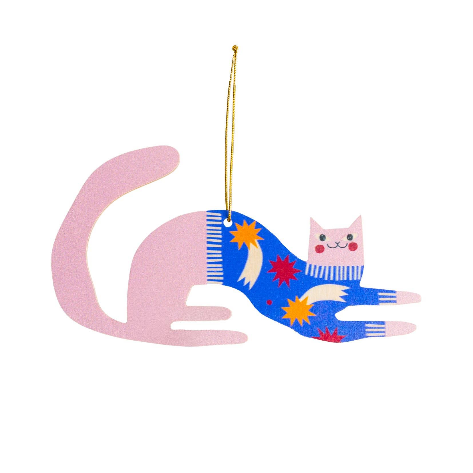 Charmante Katzen-Weihnachtsbaum-Hängedekoration