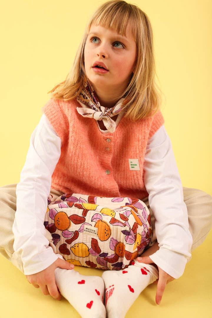 Maison Augustin Baby- Kindertuch Pomelo flieder