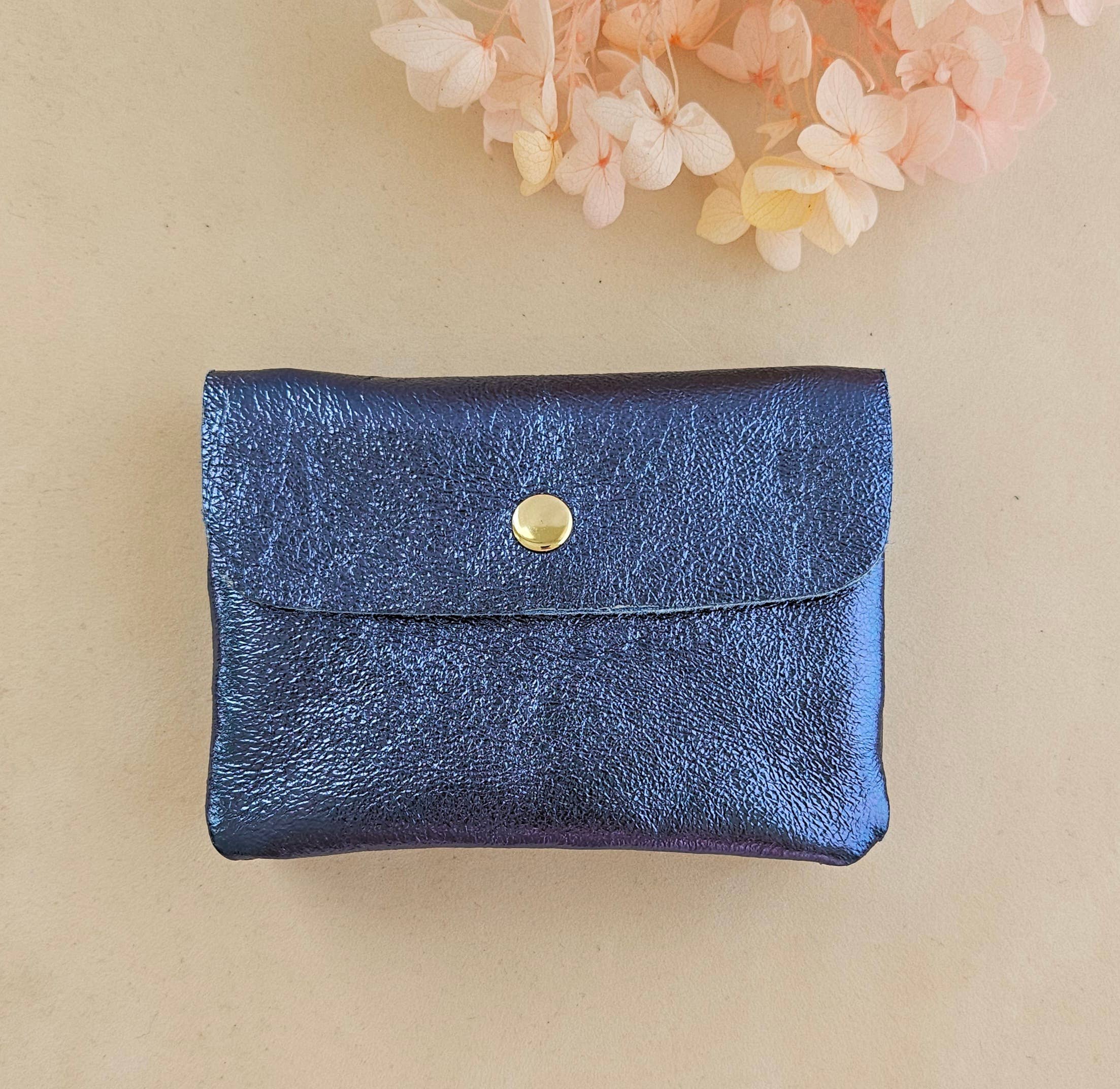 Geldbörse aus metallischem Leder (verschiedene Farben)