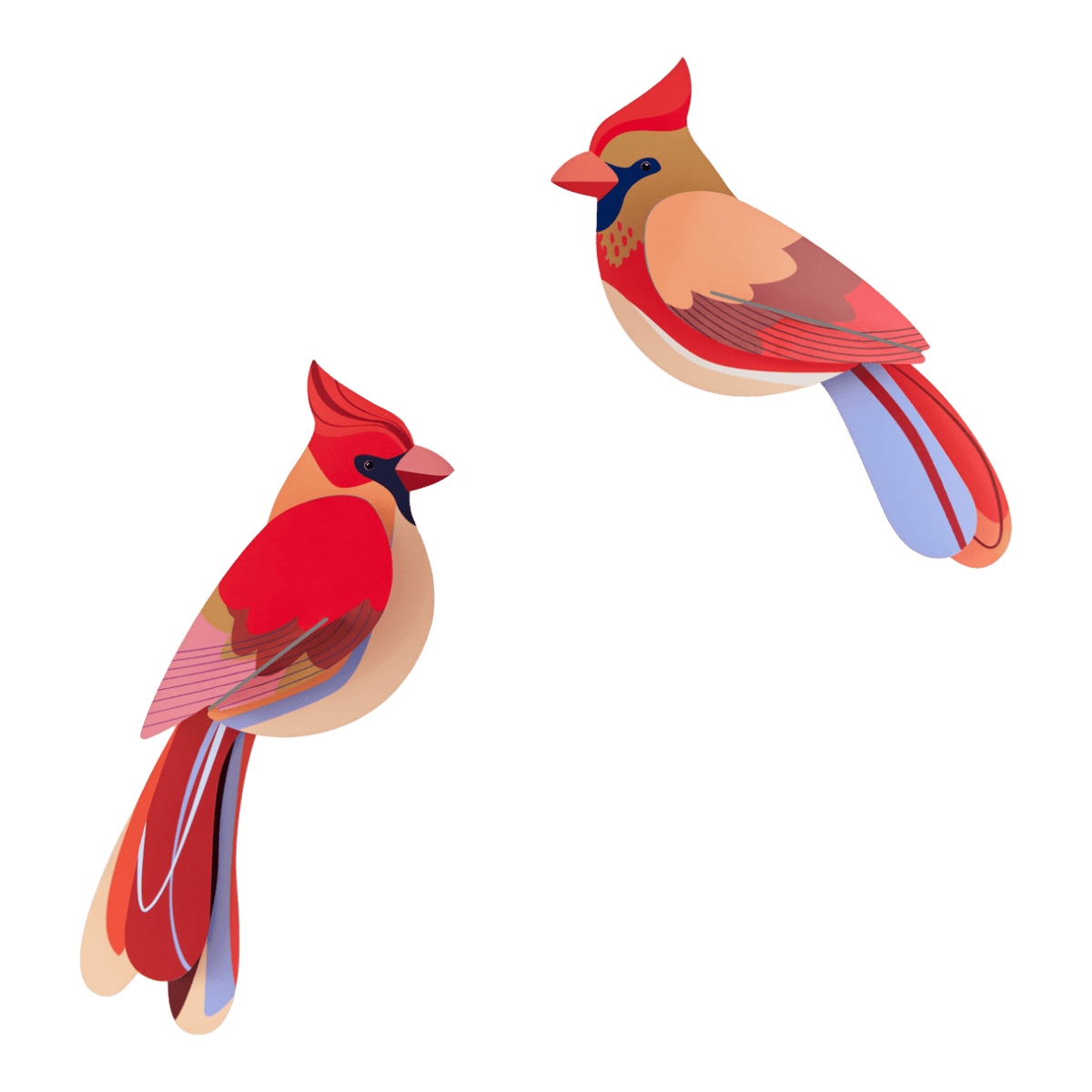 Studio ROOF 'Garden Bird - Cardinals'