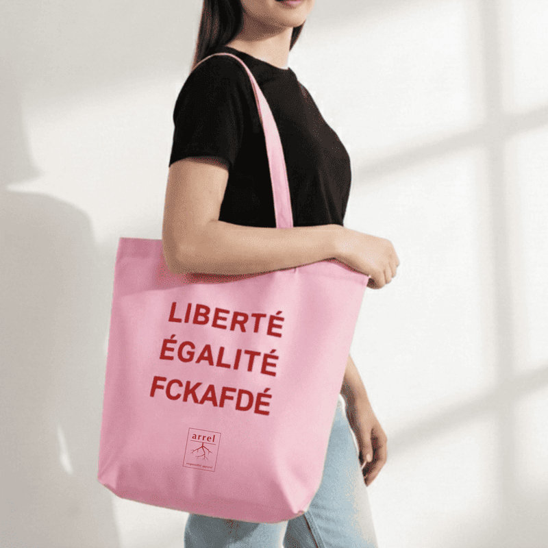 arrel FCKAFDÉ Premium Tote Bag - Pink & Red