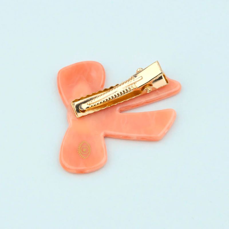 Coucou Suzette Haarclip 'Rosa Schleife'