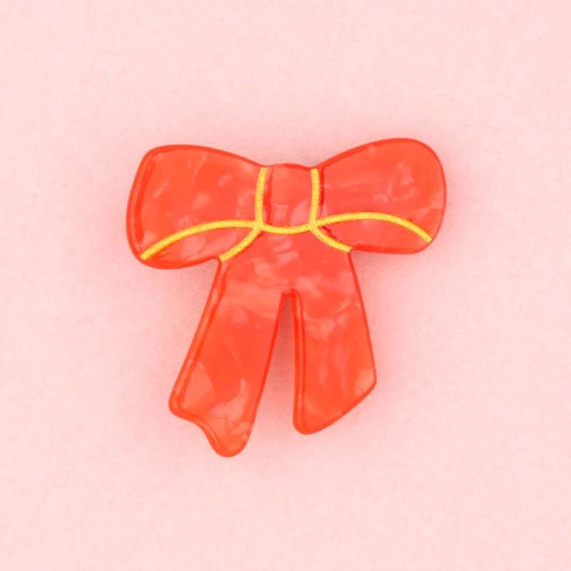 Coucou Suzette Haarclip 'Rote Schleife'