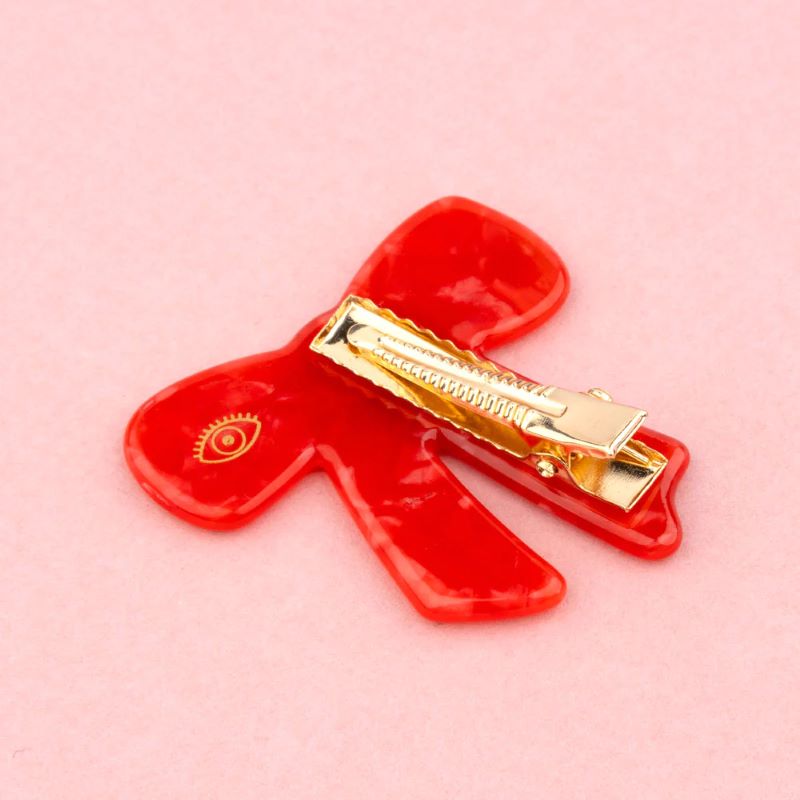 Coucou Suzette Haarclip 'Rote Schleife'