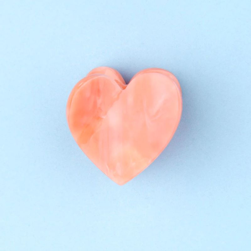 Coucou Suzette Mini Haarklammer 'Pink Heart'