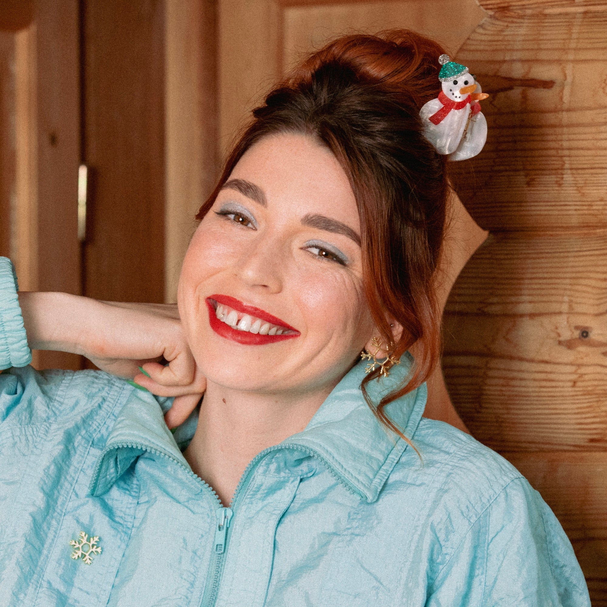 Coucou Suzette Haarspange Schneemann