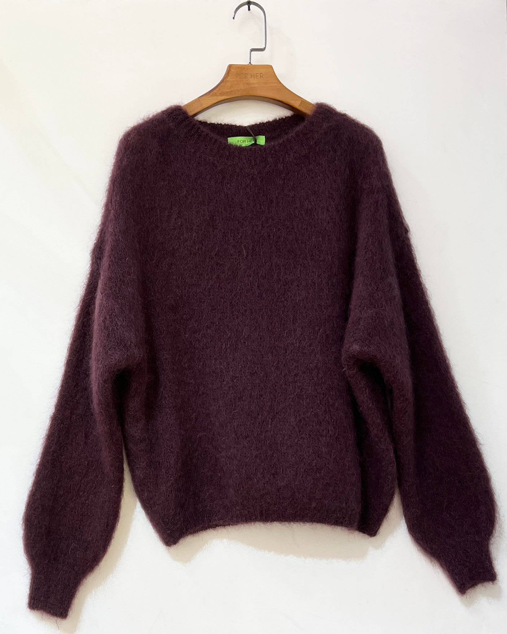 Mohair Pullover Rundhals 80%Mohair