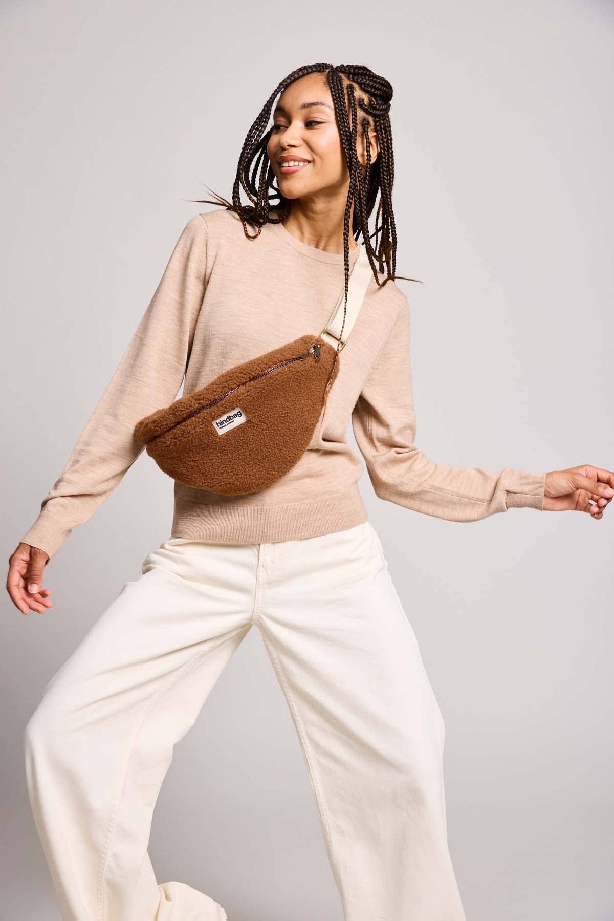 Hindbag Sasha Teddy Braun Gürteltasche