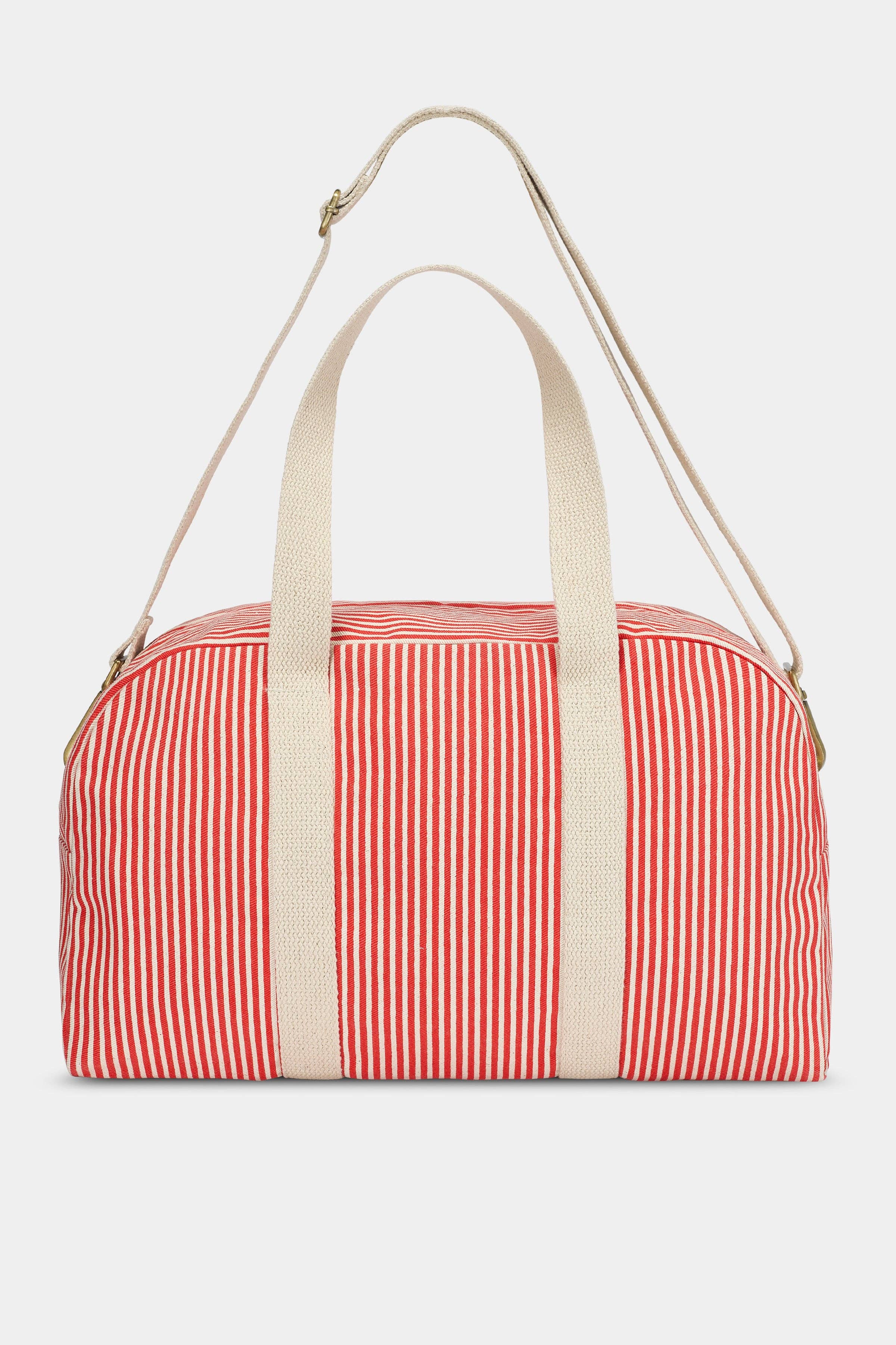 Hindbag Weekender Tasche "Charlie" rote Streifen