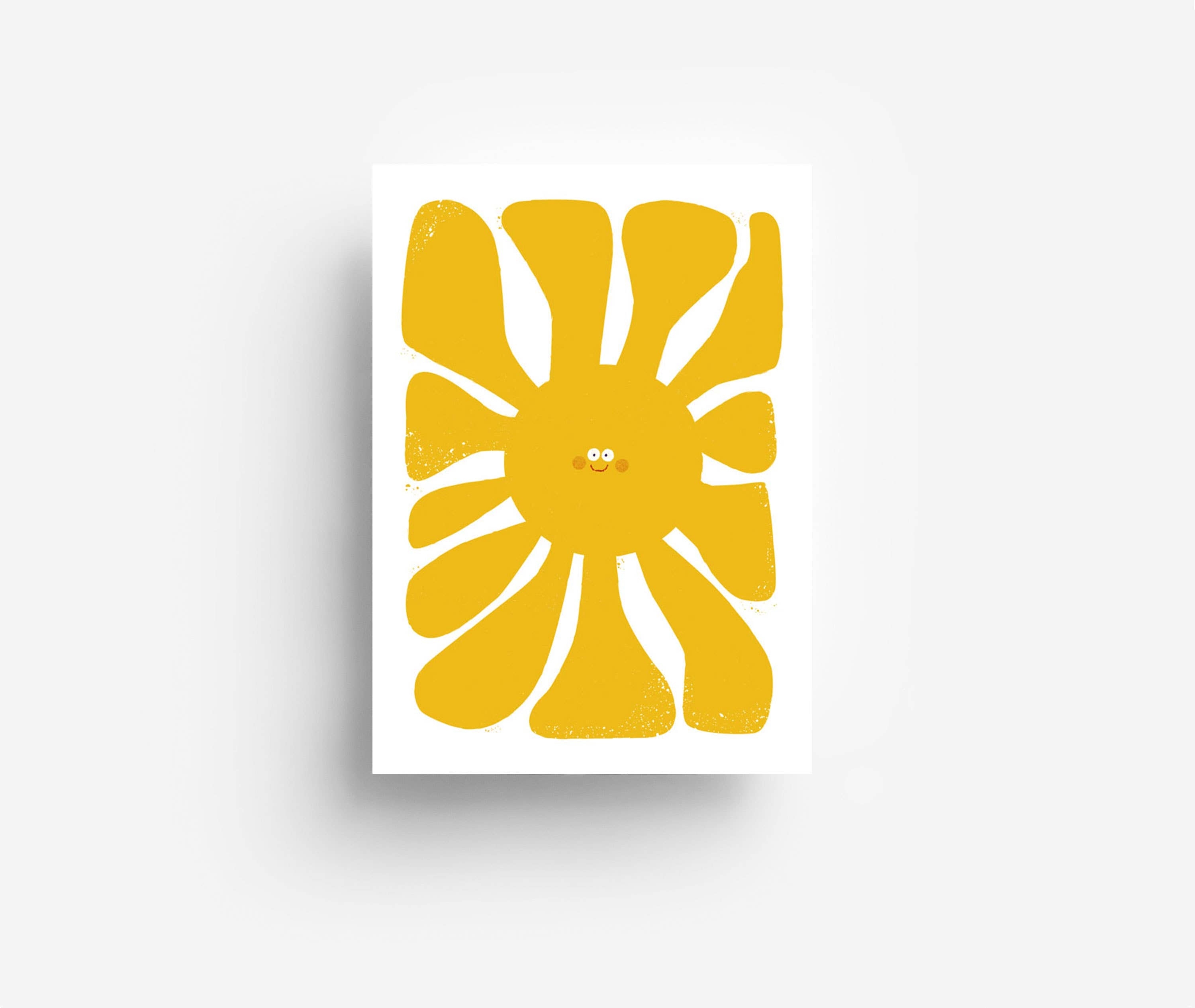 Postkarte Große Sonne DIN A6