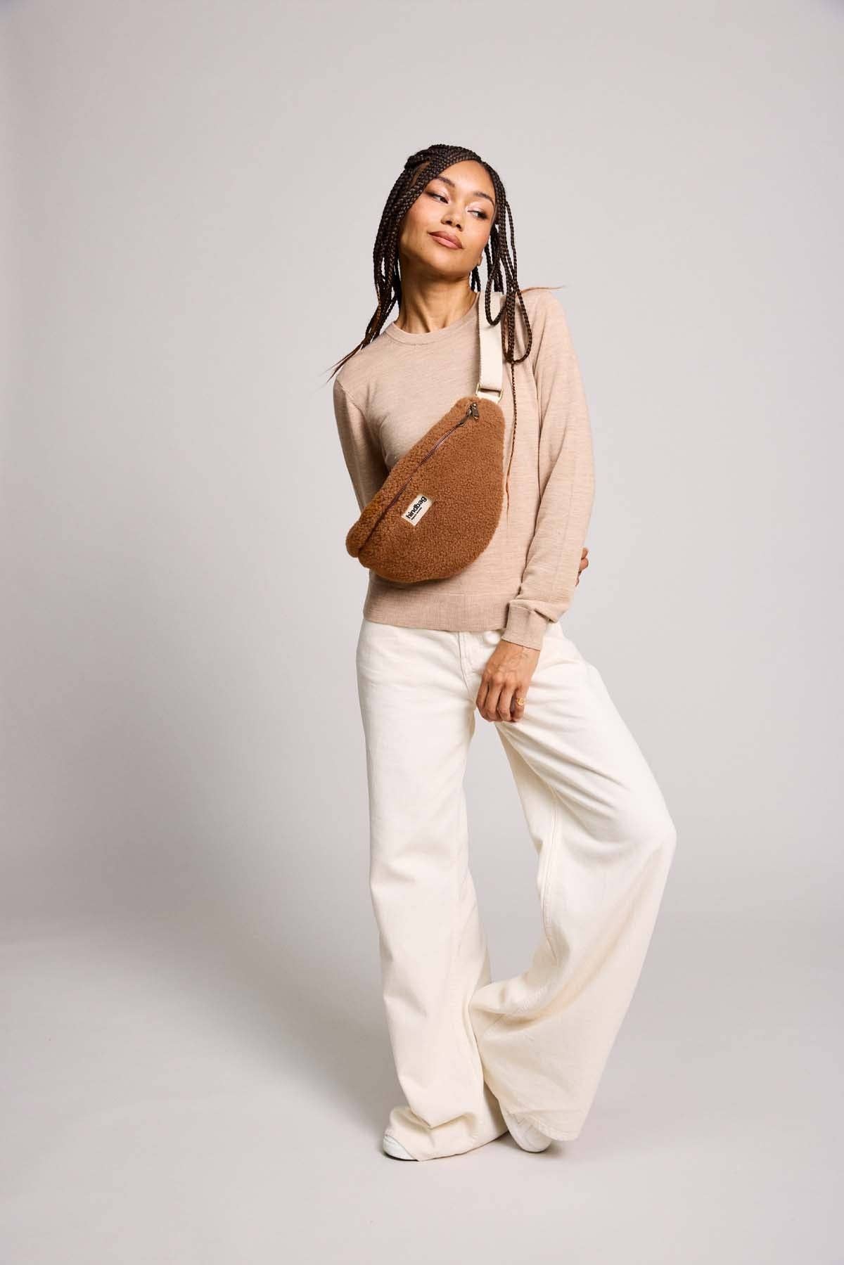 Hindbag Sasha Teddy Braun Gürteltasche