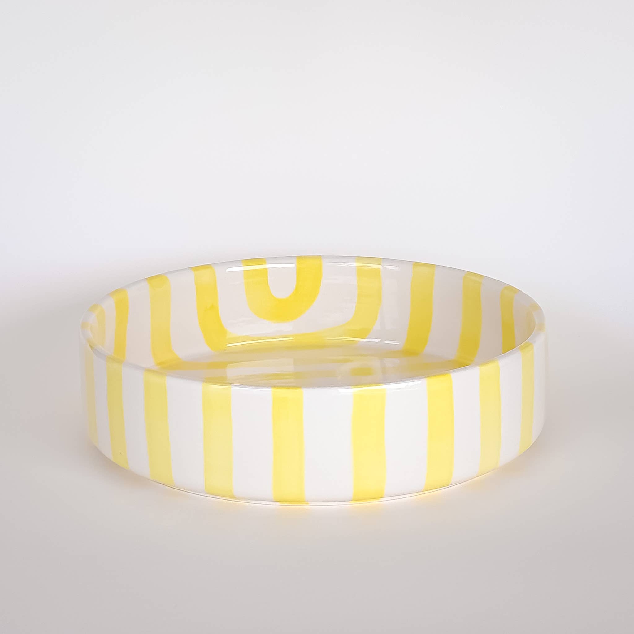 Schale gross  Stripes - spiaggia yellow Magazin MInori