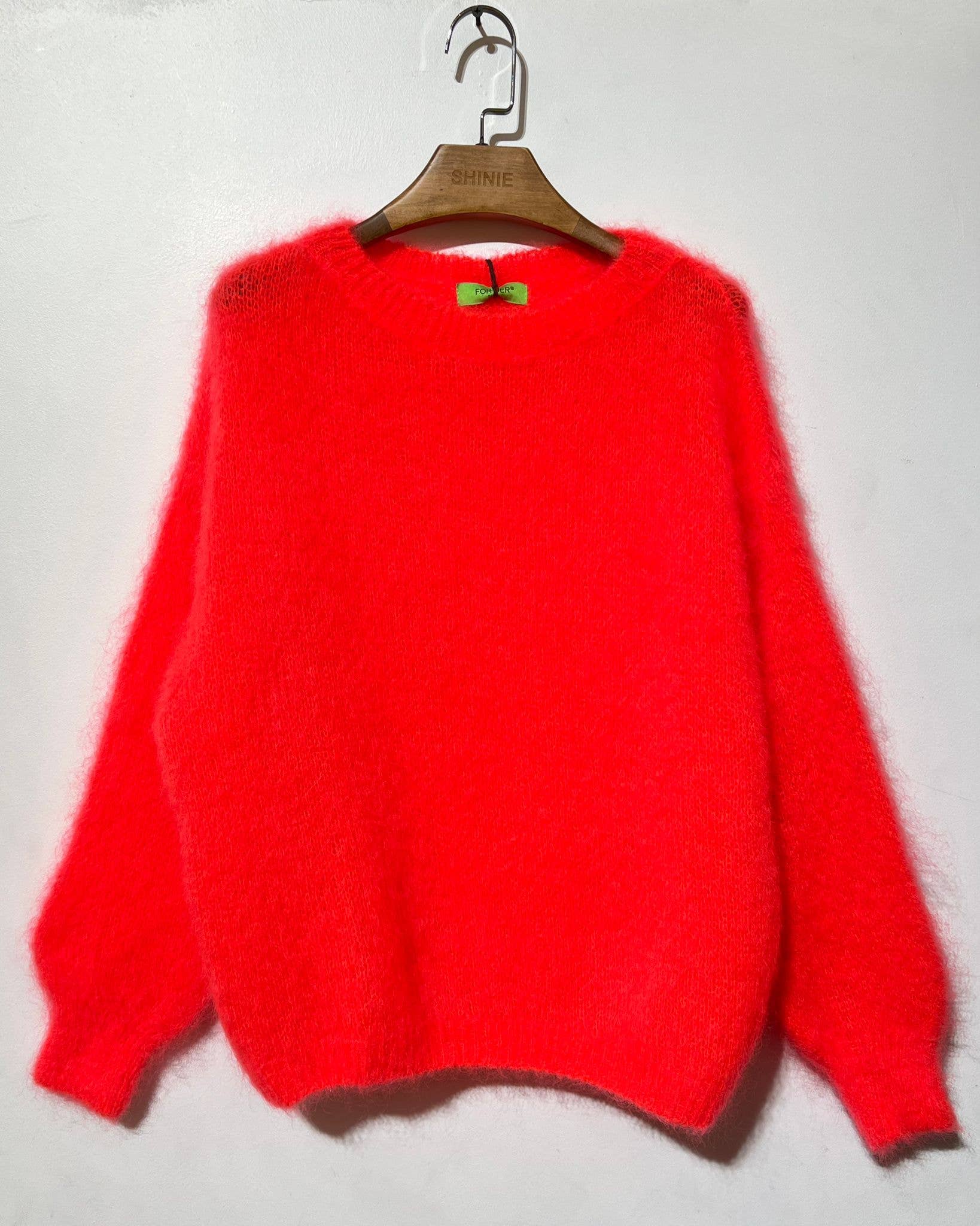 Mohair Pullover Rundhals 80%Mohair