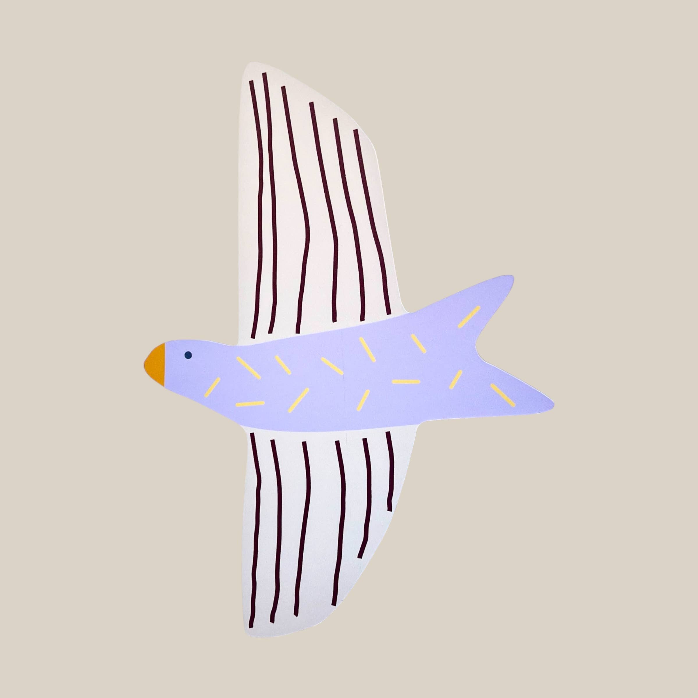 Fliegender Vogelaufhänger de lange Tafel
